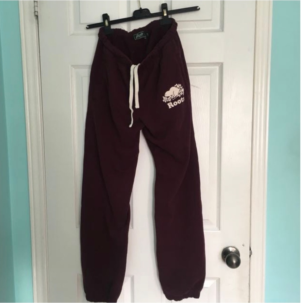 ROOTS SWEATPANTS BURGUNDY